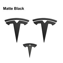 사이드월 라운지쉘터 레이어닝 카라반3pcs Car Front Rear Emblem Sticker Black for Tesla Model 3 Y Aut, 01 Model 3 Black 3pcs
