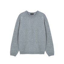 Basic Cashlike Round Knit - Dark Grey