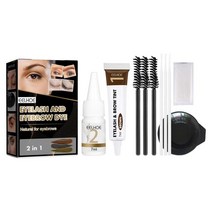 GHSHOP 직업적인 속눈섭 눈썹 염료 색조 젤 기름 증거 눈썹 색조 장비, 여행 크기, 반죽, 어두운 갈색