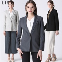 [리스트(LIST)] 원버튼 베이직 테일러드 재킷