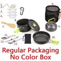 벨락코펠 벨락s9 티타늄코펠 포켁드림캠핑 냄비 프라이팬 식기 10 개 세트 주방 키트 용품 요리 조리기구, 03 13 set