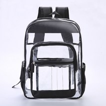 고급스러운 초투명 친환경 방수 PVC 책가방 백팩 트래블 백팩 플라스틱 백팩