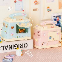 개인 미니금고 소형금고 현금 금고통 비밀 지폐 캐쉬박스 작은 열쇠상자 보물상자, 캠핑카_베이비핑크