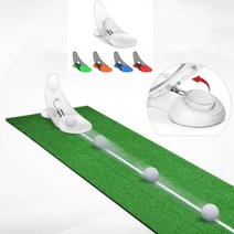골프 퍼팅 연습기 실내외 훈련기 휴대용 접이식 _ 2360104EA, 레드