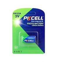 PKCELL 리튬 건전지 CR123A 3V 카드팩 1알, 1개, 1개입