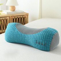 Yongxu 메밀껍질경추베개 141319, 47x20cm 베갯잇을 제거하고 씻을 수 있습니다., 전체 메밀 자궁 경부 베개-아쿠아 마린