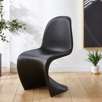 인테리어 모던미드센추리 디자인 의자 감성 컬러 의자, 블랙
