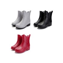 여성 숏 장화 여름부츠 레인부츠 여자 장화 작업화 미끄럼 장지 일장화 3 color