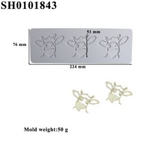 퐁듀그릇 기계 치즈 초콜릿 워머 Meibum 잎 동물 버섯 디자인 레이스 매트 퐁당 금형 초콜릿 설탕 공예 실, 16 SH0101843