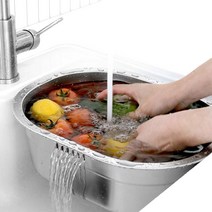 스텐 설거지통 8L / 설겆이통 싱크대 설거지건조대 바스켓, 1개