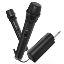 UHF 송수신 듀얼 무선마이크 세트 대용량 배터리 자동연결, 본상품선택