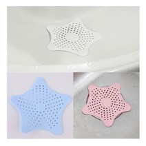 [풀리줄리] 배수구 별 거름망 욕실 샤워 머리카락 막힘 방지 간편 바닥 청소 원룸 아파트 주택, 1개