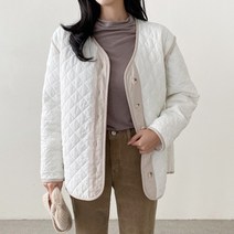 수키 배색 누비 점퍼 1089336