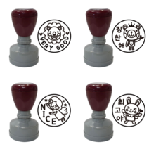 만능 학교 학원 참잘했어요 확인 칭찬 굿 자동 스탬프, 최고야, 블랙