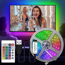 엔템 LED 간접조명 붙이는 조명 컴퓨터방꾸미기 조명등 램프 무드등, 3M