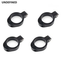 TV 안테나 오토바이 헤드 라이트 브래킷 마운트 클램프 CNC 포크 튜브 홀더 지원 클램프 할리 카페 레이서 헬기 Bobber 자전거 유니버설, 1. fit 55-58mm