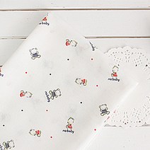 패브릭샵 무형광손수건컷트지 꼬마곰