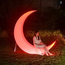 달빛 카페 포토존 달조형물 스튜디오촬영 그네달 모양의자, 문 스윙 태양광 모델은 배송비를 포함하지 않습니다.