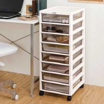 사무실 투명 서류 정리함 파일 지류 캐비닛 모의고사 용지, 8단-브라운