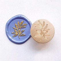실링 왁스 스탬프 씰왁스 꽃잎 연꽃 장미 패턴 왁스 인감 스탬프 레트로 씰링 헤드 교체 DIY 봉투 초대장, 07 just head