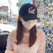심플 로고 무지﻿ 볼캡 cal 로고 자수 볼캡 남녀공용 캡모자 4color