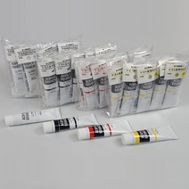 Acrylic Gouache 아크릴 물감 화이트/블랙/레드/옐로우 20ml 10개 - 수출잔량, 옐로우