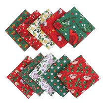 10pcs 크리스마스 코튼 원단 20 