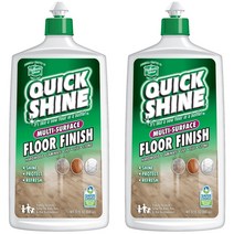 Quick Shine Multi Surface Floor Finish 미국 퀵샤인 멀티 표면 플로어 우드 라미네이트 비닐 스톤 마루 바닥 보호 광택제 800ml 2통, 한세트(2통)