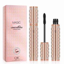 fizz 투명마스카라 4D 섬유 다이아몬드 마스카라 천연 3D 긴 컬링 속눈썹 연장 화장품, [01] A