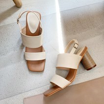 슈즈플로우 발등을 감싸주는 스트랩 샌들힐 8cm