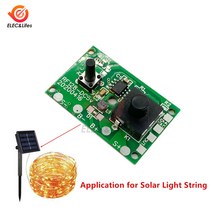 태양광패널 태양열 발전기 가정용 아파트 주택 미니 1.2V 태양광 램프 스트링 컨트롤 보드 회로 기판 스위치 포함 태양 광 가로등 제어판 컨트롤러 모듈