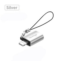 아이폰USB OTG Lightning IOS 공용 암컷 PD20W 급속 충전 커넥터 iPhone 14 13 12 11 Pro Max 액세서리 데이터 전송 어댑터용, 1.2-A-L Silver, 01 Style 2AL Silver