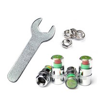 체리 알루미늄 합금 자동차 타이어 밸브 커버 캡, 타이어 공기압 모니터링 포함 도난 방지 모델(