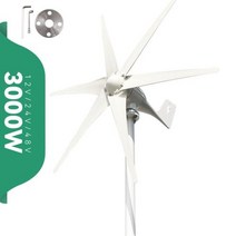 소형 대형 풍력발전기 발전기 키트 자가 풍력 터빈 프리 에너지 3kw 3000w 48v 24v 12v 6 블레이드 MPPT충전 컨트롤러 포함 윈드밀 RV 요트 농장 가정용, 48V+Wind turbine Only+6 Blades