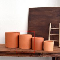 엔틱 홈카페 소형토분 원통화분 15x15cm 애완식물