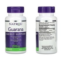 나트롤 허브 카페인 과라나 추출물 200mg 90캡슐 1통, 1개, 기본