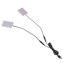 풋워머 히팅패드 전기발난로 1set 휴대용 diy usb 난방 히터 겨울 따뜻한 플레이트 패드 신발 장갑, 없음