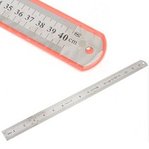 튼튼한 스텐자 제도 스틸 철 40CM 인치 40센치 자