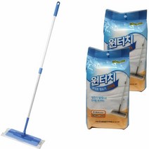 [KT알파쇼핑]원터치 부직포 정전기 밀대 청소기 생필품 청소도구, 제품선택:청소기세트_색상_상세페이지참조, 제품선택:청소기세트