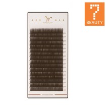 세븐뷰티 월드래쉬 세이블 속눈썹 다크브라운 J컬 속눈썹연장모, 1개, 굵기0.1x8mm(:29967.)
