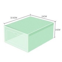 플라스틱 투명한 구두 상자 홈 부팅 쌓을 수있는 접이식 스토리지 주최자 다기능 방진 대합 조개 껍질 프레임, A5_1PCS