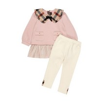 DAKS LITTLE PUPPY 체크카라 져지 상하세트