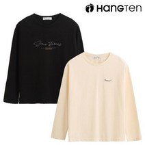 행텐 여성 베이직 드랍숄더 티셔츠-AE8L313160911