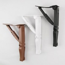 비즈컴 가구 다리 접이식 상다리 각다리 국산 8412 색상택 밥상 차례 소반 식탁 좌탁, 접이식상다리 각다리8412 흑색