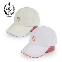 [보니스골프] OSSM06 전면 자수로고 포인트 골프캡모자, FR, 화이트