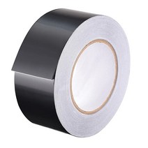 uxcell 알루미늄 호일 테이프 블랙 매트 테이프 비반사 10mm x 50m/164피트 HVAC 밀봉 핫 패치 및 블로, 10 50m x 55mm