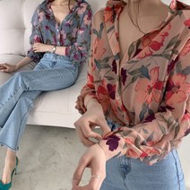 [츄츄스] 블라우스 벨라 (FS0123)_(여성의류 쉬폰블라우스 예쁜블라우스 레이스 체크 도트 무지 무늬 나염)