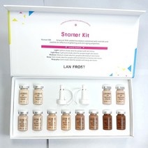 BB크림 비비크림 커버력좋은 12pcs 앰플 bb 글로우 스테이브 믹싱 메이크업 키트 안티 에이징 세럼 메조 화이트 브라이트닝 천연 마이크로 니들 세럼 트리트먼트, 12 Liquid foundation_6