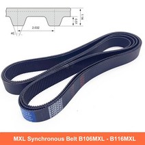 타이밍 벨트 풀리 타임 1Pcs MXL 타이밍 벨트 폭 6 10mm 폐쇄 루프 동기식 벨트 B106 B107 B108 B109 B110, 6mm_B108 - 219.456mm_1 개