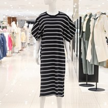 ab.f.z [ab.f.z] 퍼프소매스트라이프반팔원피스 (KSW2HO45D)